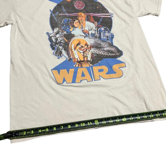 Men’s Star Wars T-Shirt XL Beige – MAD Engine Retro Graphic Tee - Picture 8 of 10